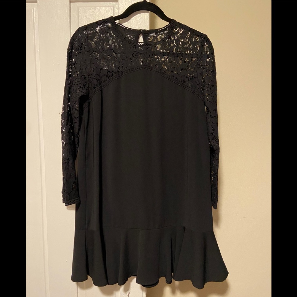Little black lace dress